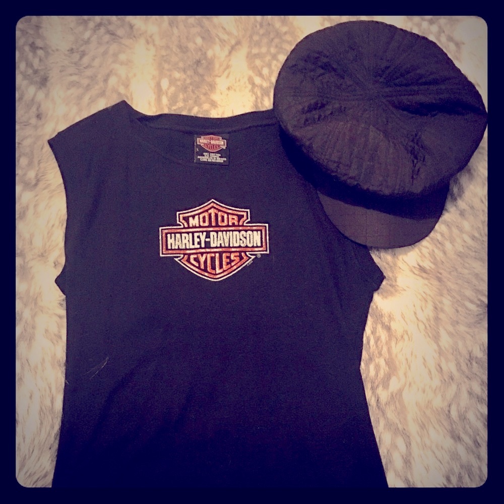 Harley-Davidson Sparkle Orange/Silver Lettering